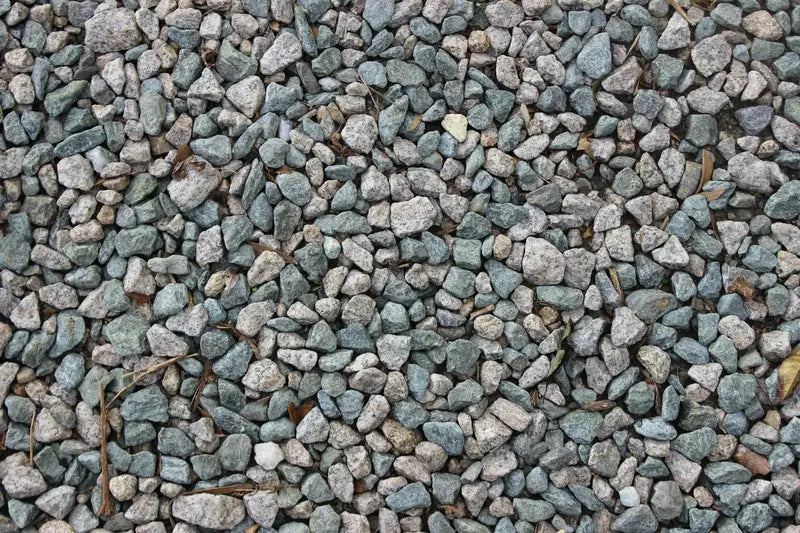 Close-up of grey-blue gravel chippings.